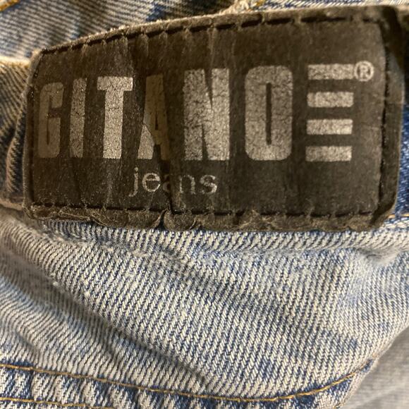 Vintage Gitano High Rise Tapered Leg Light Wash Jeans 30" waist - Picture 9 of 9